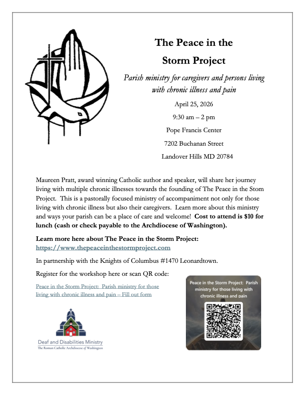 The Peace in the Storm Project April 2026